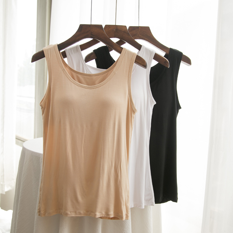 打底衫女罩杯一体内搭上衣