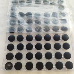 平面四合扣面扣金属暗扣免缝高档加厚哑光黑色彩色面扣面板耐磨