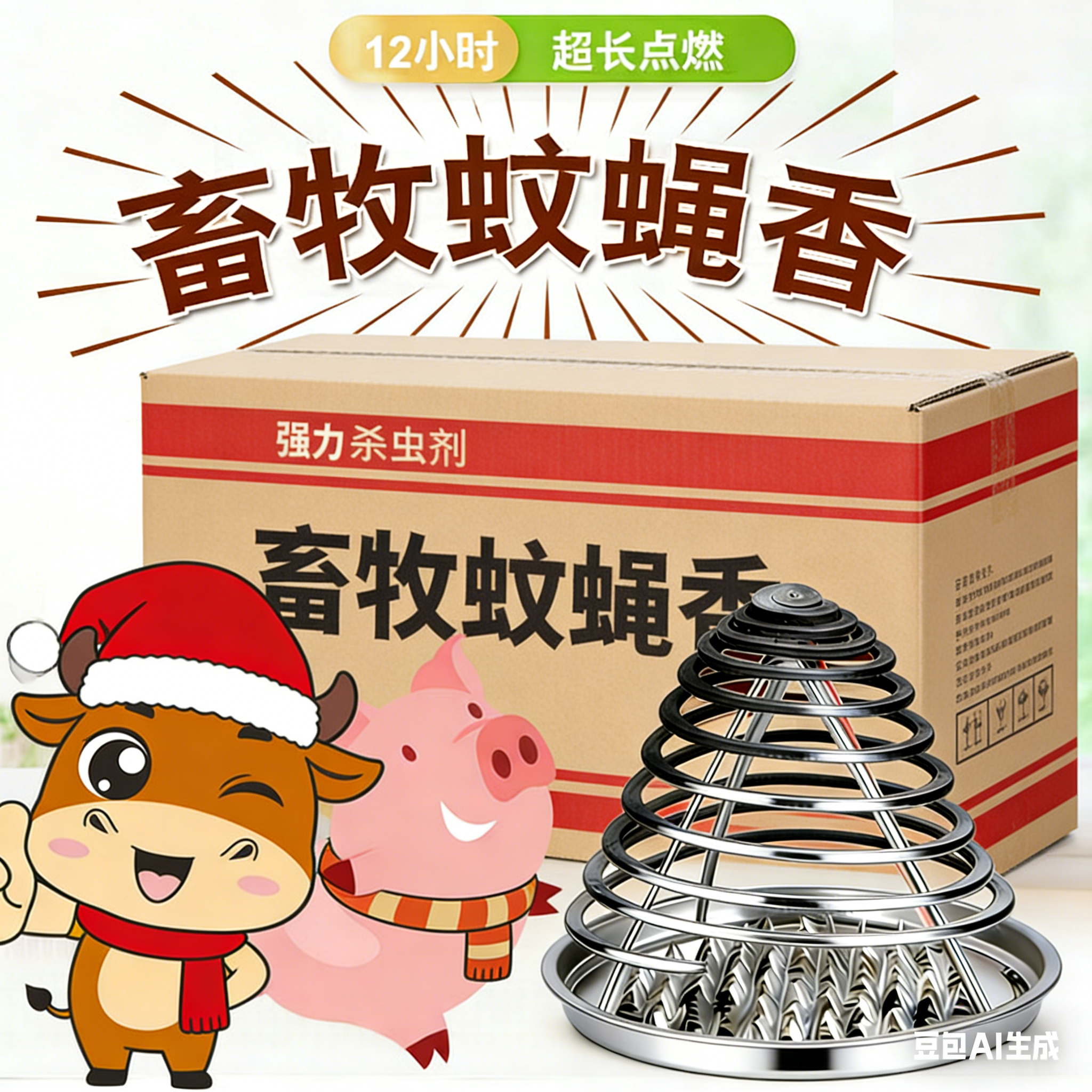 养殖场专用免拆纸驱蚊蝇盘香蚊香
