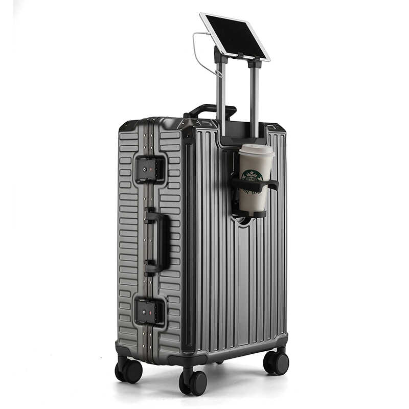 铝框万向轮24寸加厚密码拉杆箱pc