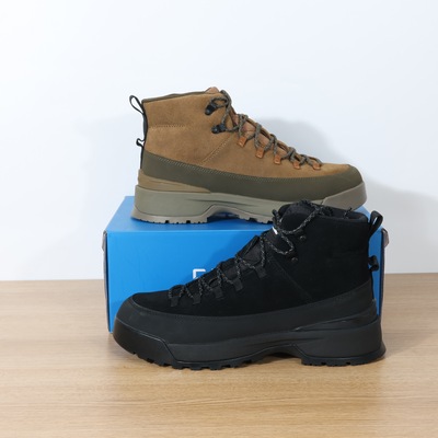 保暖零下头层牛皮真羊毛户外防水中邦工装靴马丁靴男男女鞋