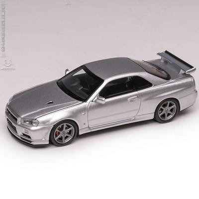 MOTORHELIX MH日产SKYLINE GT-R R34 V Spec II 1/64合金汽车模型