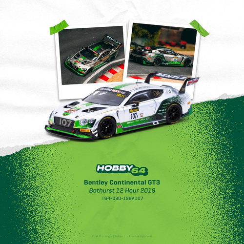 TW宾利GT32019耐力赛合金64车模