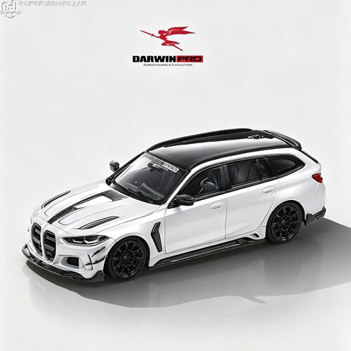 Aurelia Model 1:64达尔文M3 Touring Alaska金属白 合金汽车模型