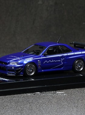 INNO 日产天际线SKYLINE GTR R34 V-SPEC Tuned by MINE 1:64车模