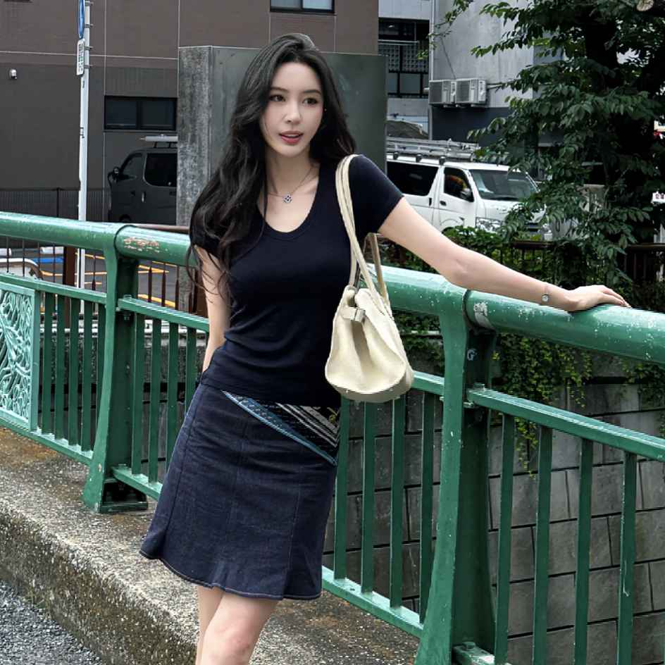 菠萝宝宝yuna汉麻加棉鱼尾半裙