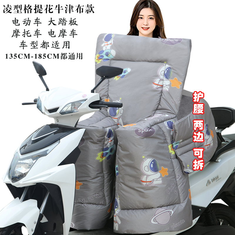 电动车后座挡风被加大加绒加厚成人儿童电瓶车防水防风护腰全包围