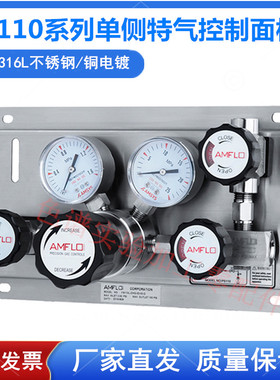 PS110L不锈钢 PS110B铜镀镍单侧特气控制面板减压阀排空减压器