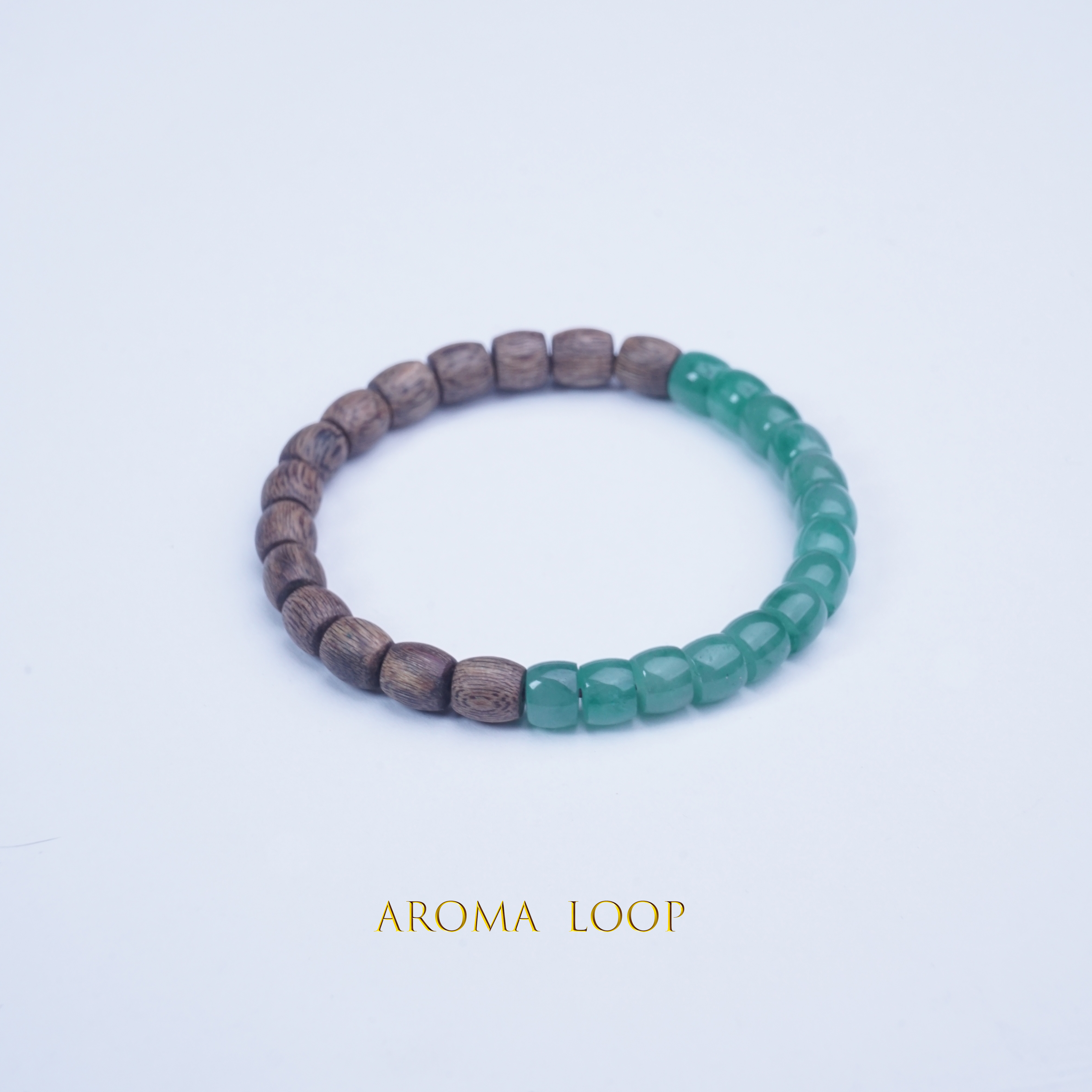 天然和田玉沉香手串男女款