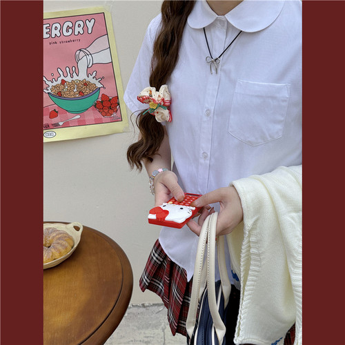 原创中古着感纯色百搭衬衫短袖JK