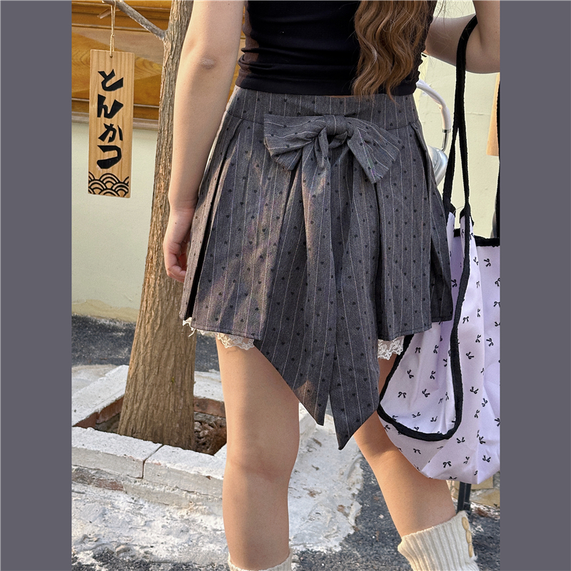 减龄少女风蝴蝶结半身裙