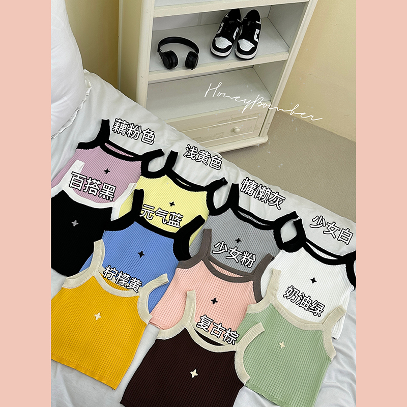 设计感甜美吊带背心甜美