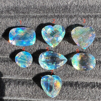 马岛彩虹月光石10ct+心形满火