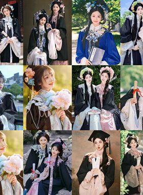 文科硕理科博士学士服通用学院风