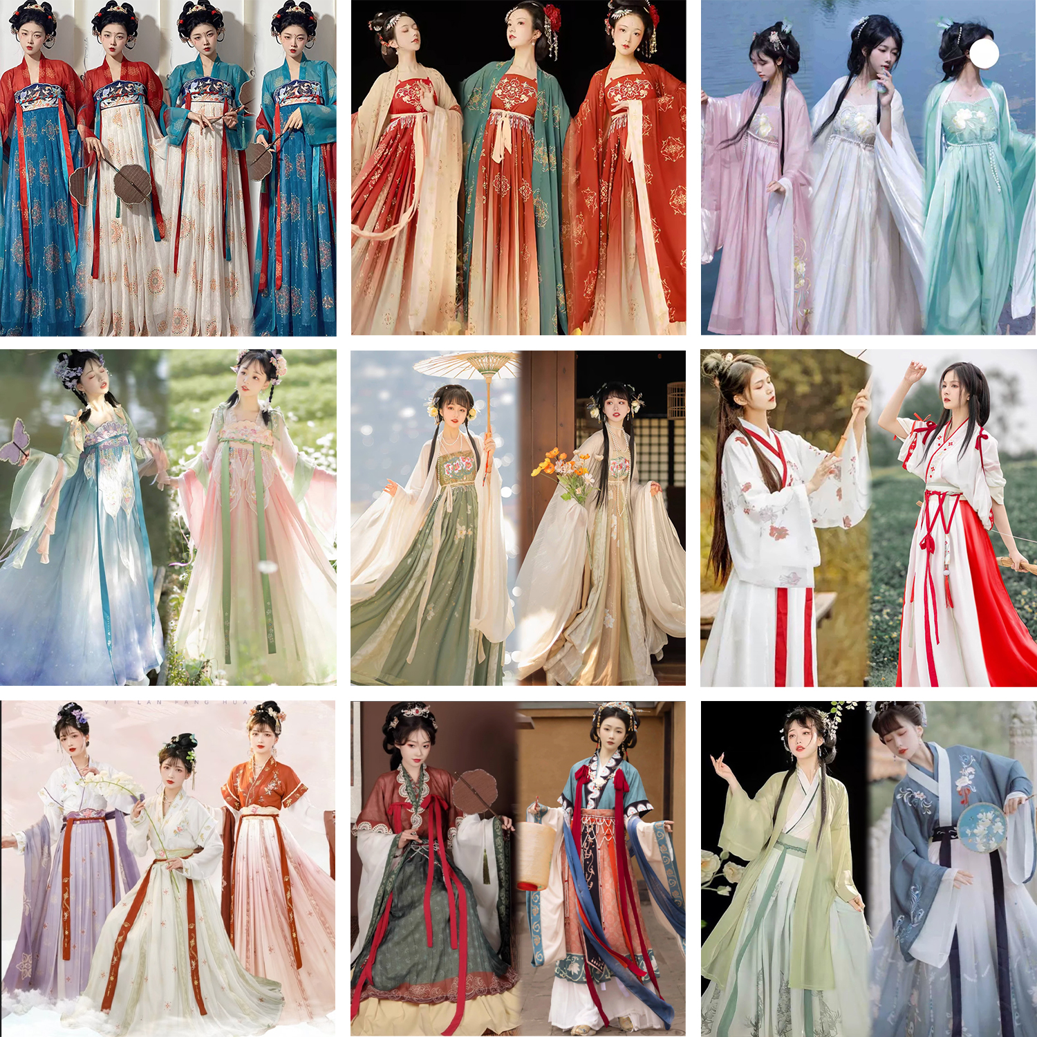 唐宋制汉服出租对襟齐腰显瘦超仙男女生运动会魏晋学校演出服租赁