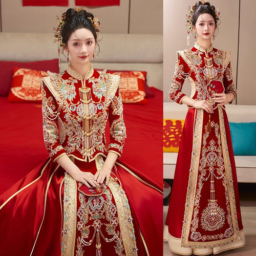 出租秀禾服婚服重工高端出阁礼服