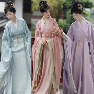 汉服租赁绝美魏晋风复原改良传统服饰成人套装租借战国古装出租女