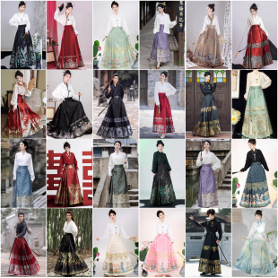 出租马面裙小个子套装租赁明制汉服女租借新中式伴娘服敬酒服春夏