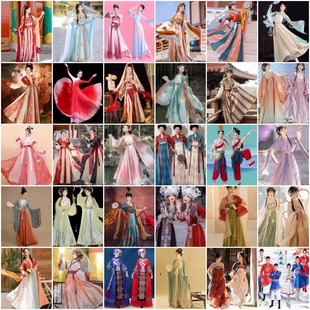 出租舞蹈服中秋古典舞整套成人古装敦煌飞天异域风演出服汉服租赁