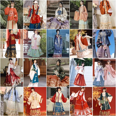 明制租赁伴娘服马面裙