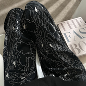 家居裤 可外穿凉凉裤 长裤 2025年新款 阔腿裤 女春秋夏季 大码 棉绸睡裤