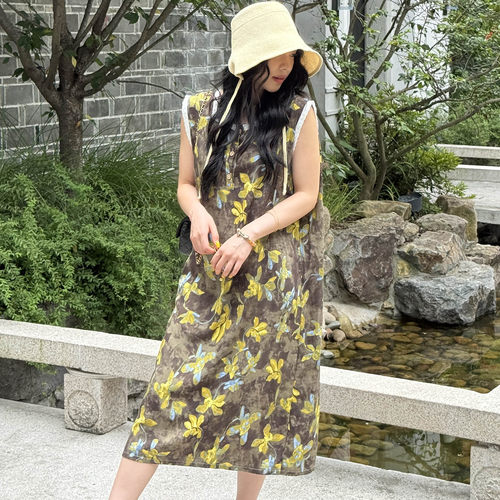 可外穿高级感棉绸无袖睡裙女夏季