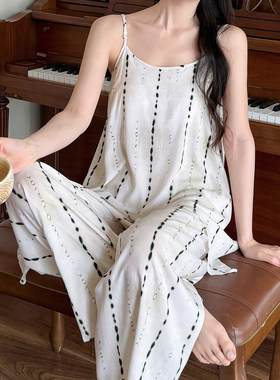 夏季女士棉绸防凸点睡衣两件套
