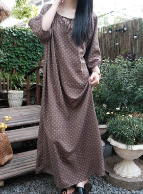 宽松大码家居服薄款裙子睡裙