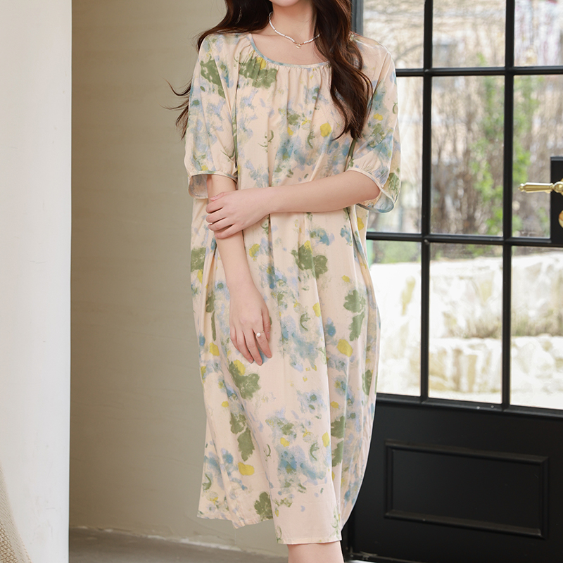 2025年新款夏季薄款棉绸睡裙