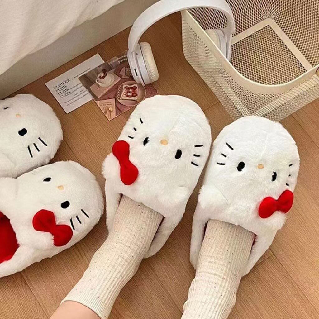 凯蒂猫棉拖鞋可爱情侣包头拖