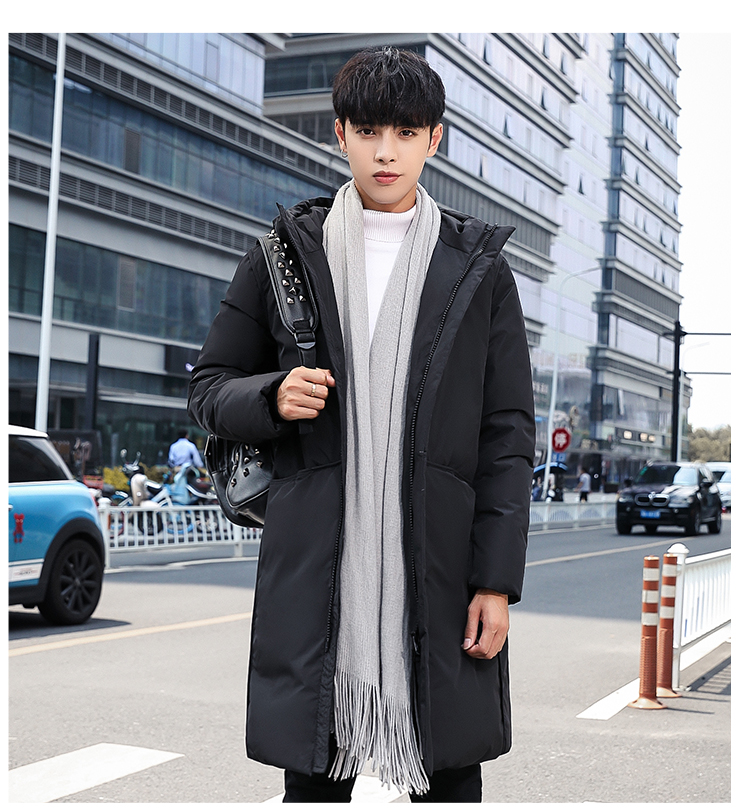 现货21冬季长款羽绒棉服男士韩版时尚潮流派克服男装外套7805P70