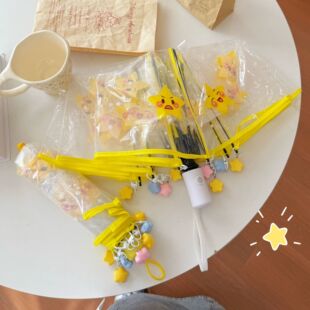 现货 全自动折叠透明雨伞学生韩国三折手动小清新结实耐用加厚伞