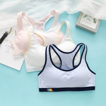 怡兰芬少女文胸薄款高中定型防震跑步背心式大学生防下垂运动内衣
