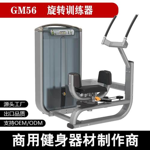 商用坐姿腰部转体训练器左右转体扭腰机商用器材塑形按摩