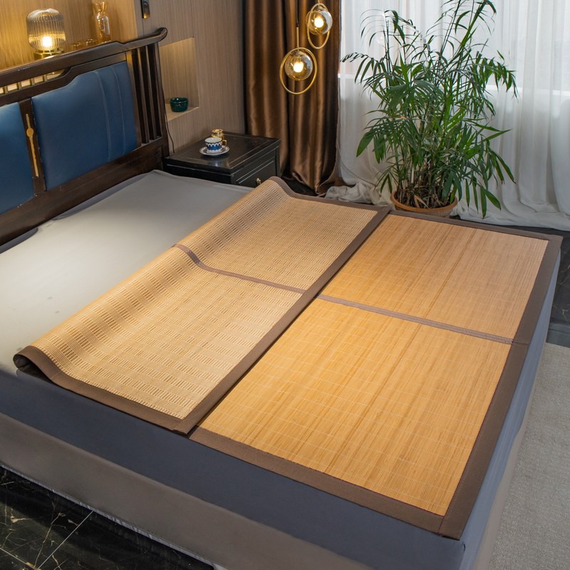 高端席凉席竹席草席子冬夏天两用2024新款折叠婴儿可用冰丝凉藤席,床上用品,竹席,淘宝优惠券,粉丝福利购,淘宝优惠卷