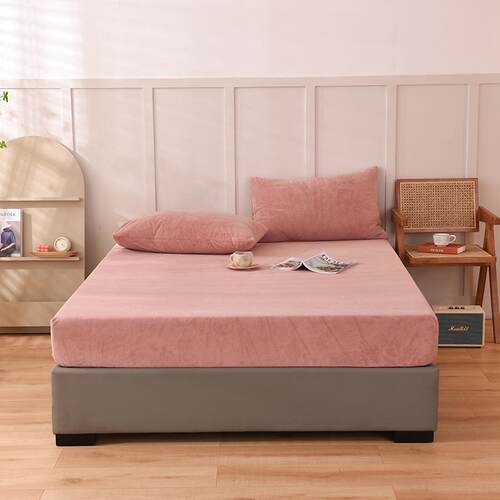 秋冬良品法兰绒婴儿绒床笠秋冬席梦思防滑固定保护套珊瑚绒防尘罩