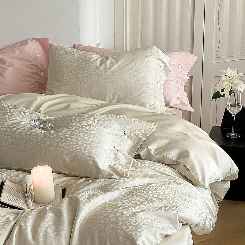 提花奢华长绒棉100支四件套