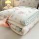 A类夏季 针织棉新疆纯棉花空调被子可机洗薄款 单双人双层纱夏被芯