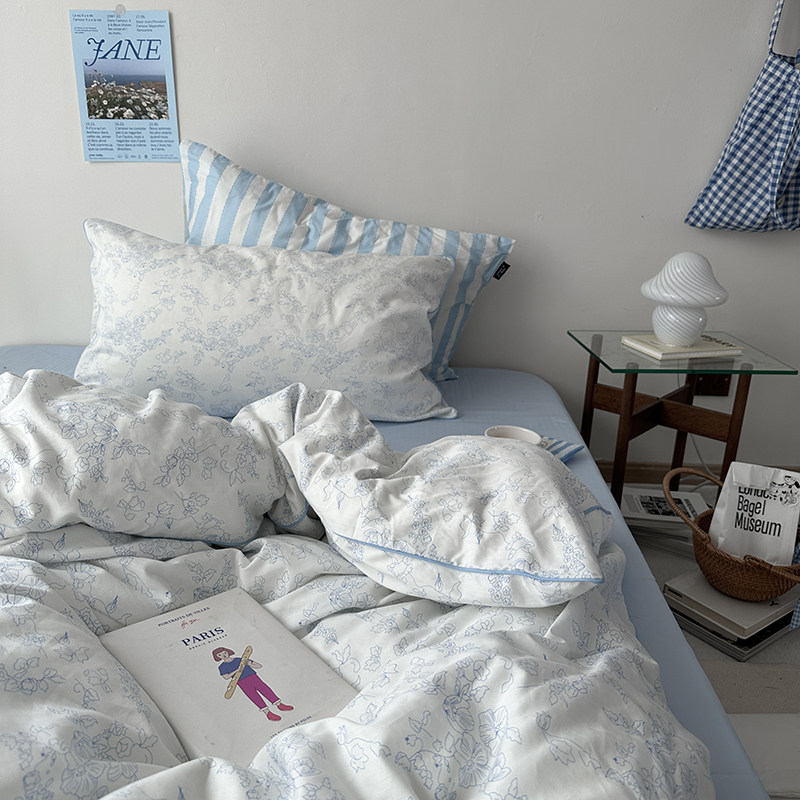 【全棉碎花被套】南通叠石桥 少女心 学生宿舍被单 双人被套纯棉