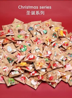 圣诞老人仿真食物迷你磁吸冰箱贴