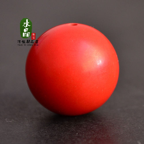 diy天然朱砂手链饰品散珠