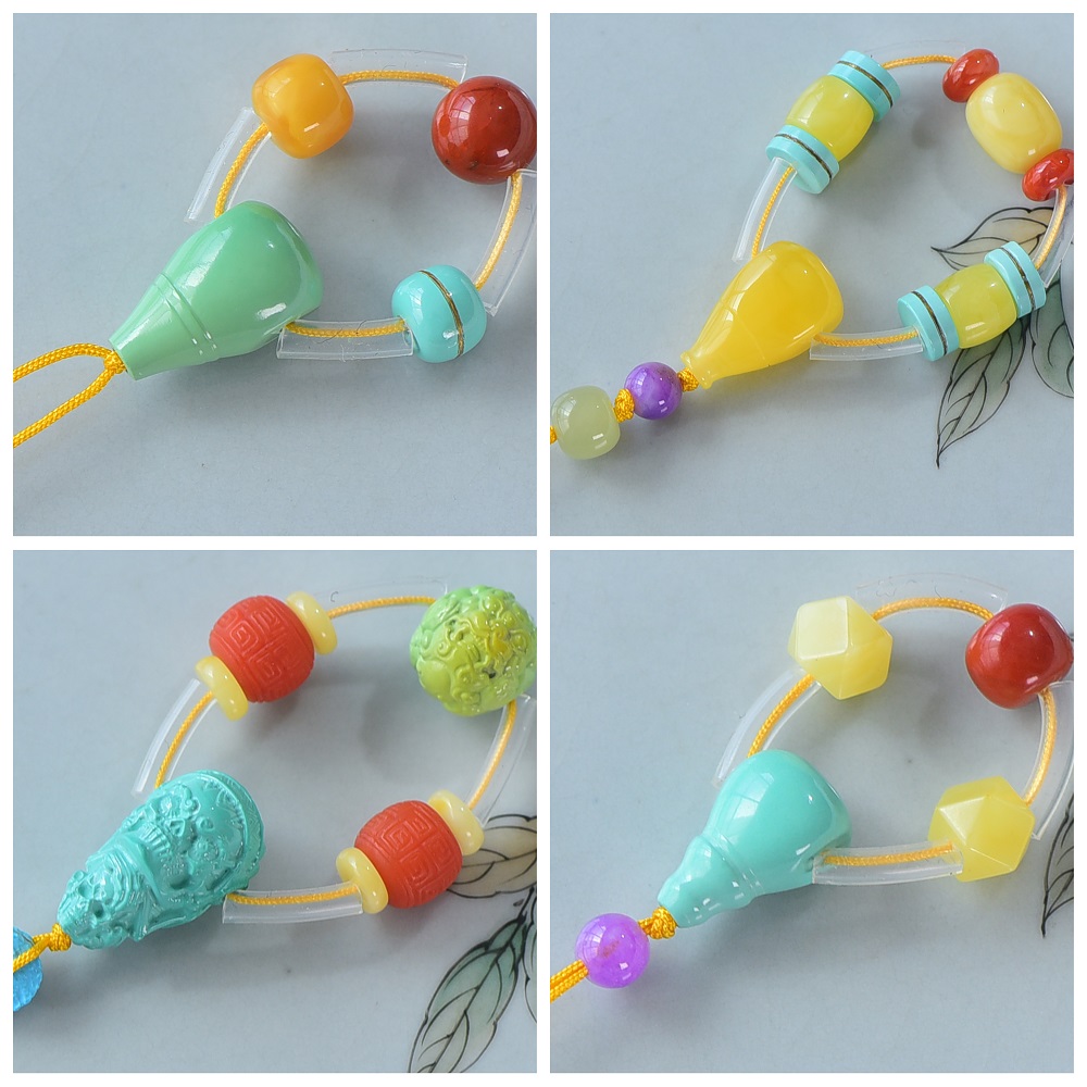 蜜蜡南红套装星月菩提老型佛珠