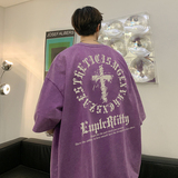 自助拼款更好卖重磅水洗纯棉美式水洗蜡染宽松短袖t恤T756-P35，男装T恤，电商A486