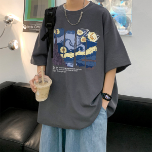 220克重磅美式潮牌宽松短袖t恤T913-P28  直播供应280克高品质P35图片