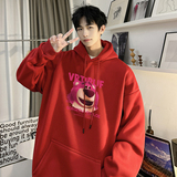 重磅华棉2023春装美式潮牌卡通宽松连帽卫衣外套W717-P50，男装卫衣，电商A486