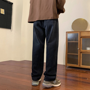 2023春季美式潮牌高街宽松直筒水洗牛仔裤男阔腿长裤 K201-P50图片