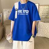 数据超好抖音重磅210克100棉潮牌印花宽松短袖t恤T251-P25，男装T恤，电商A486