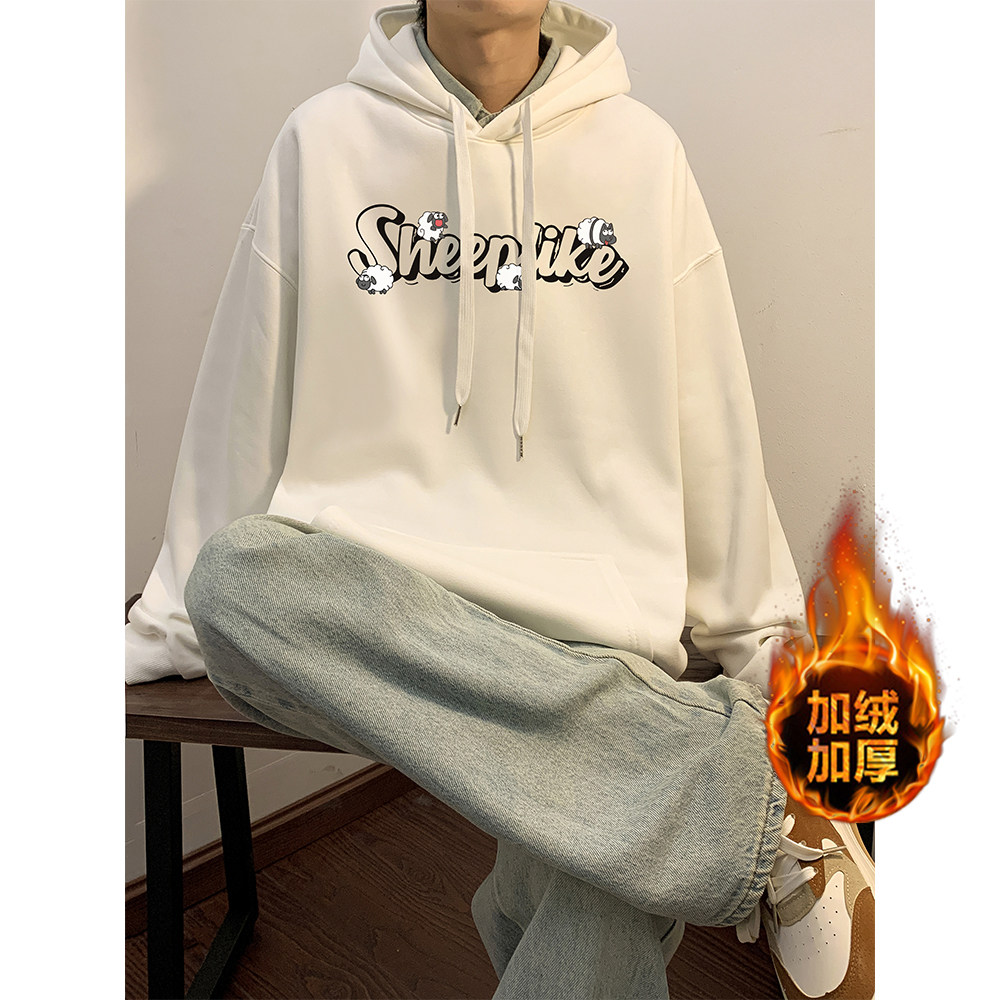 加绒加厚重磅欧美式hiphop嘻哈潮牌印花连帽卫衣外套W576-P50,男装卫衣,电商A486
