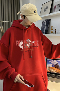 重磅华棉 2023春装美式潮牌卡通宽松连帽卫衣外套 W708-P50图片