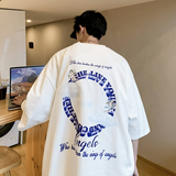数据超好重磅纯棉2023夏装新款潮牌印花宽松短袖t恤T301-P25，男装T恤，电商A486